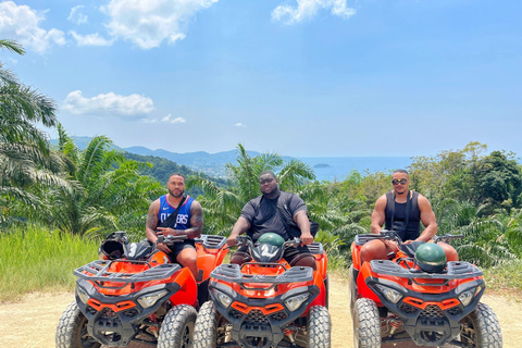 From Phuket: ATV Scenic Routes with Karon and Patong Views 1 Hour Drive With Passenger