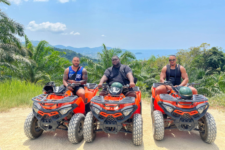 Desde Phuket: Rutas panorámicas en quad con vistas a Karon y Patong1,5 horas en coche