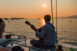 Sunset Catamaran Cruise & Corsican Songs departure Ajaccio