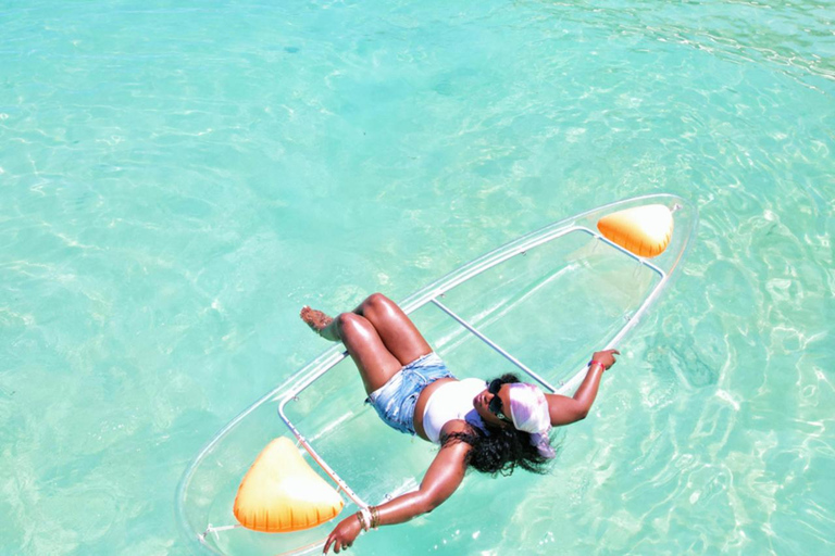 ZANZIBAR: Swimming with Sea Turtle & Clear kayak + Drone Opt Private Transport from anywhere in Zanzibar