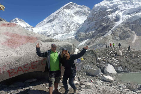 19 dagars vandring från Lobuche East Peak till Everest Base Camp