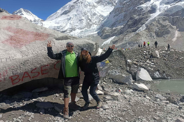 19 dagars vandring från Lobuche East Peak till Everest Base Camp