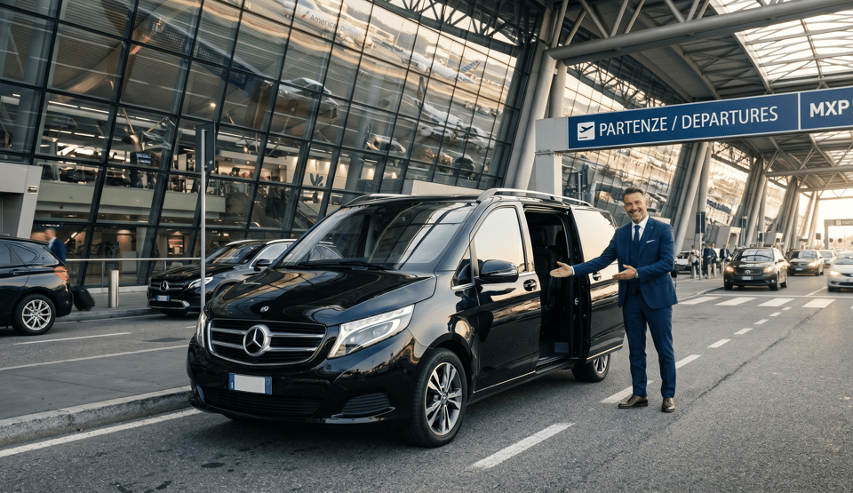 Mailand: Privater Transfer zwischen Flughafen MXP/LIN/BGY ⇄ Stadtzentrum Mailand: Privater ...