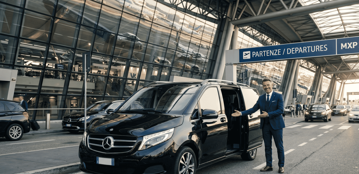 Mailand: Privater Transfer zwischen Flughafen MXP/LIN/BGY ⇄ Stadtzentrum
