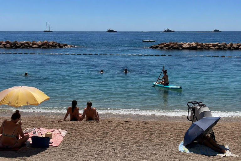 Excursion to Èze, Monaco beach with 1 hour of paddleboarding