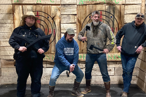 Fairbanks: Axe Throwing Experience with Ninja Stars 1-Hour Experience