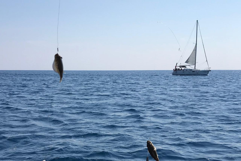 Rhodes : Excursion en bateau de pêche (petit groupe, repas et boissons inclus)Billets de bateau + transfert de Lachania, Plimmiri
