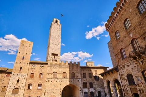 Z Florencji: Toskania podkreśla całodniową wycieczkęToskania Highlights Wycieczka po włosku bez katedry