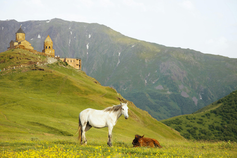 From Tbilisi: Kazbegi Day Trip with Gergeti Trinity Church Only Transportation and Tour Guide
