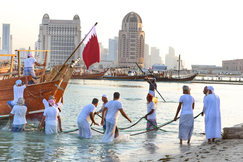 Doha from the Persian Sea: Dinner Cruise & Live BBQ onboard Dhow Cruise Tour without dinner from meeting point
