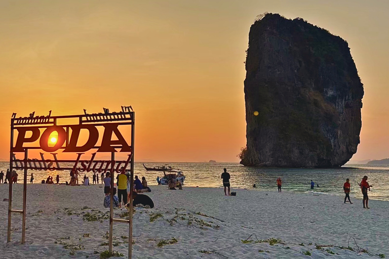 Krabi: 7 Island Sunset With BBQ & Plankton Speed Boat Tour