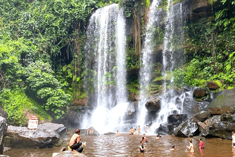 Kulen Mountain Waterfalls and Banteay Srei Tour