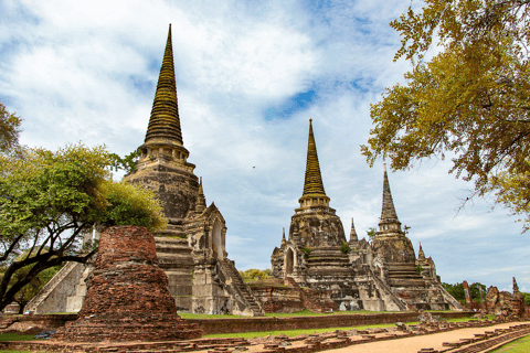 Ayutthaya: Excursión de un día a los Templos y Cafés Patrimonio de la UNESCOTour de medio día privado