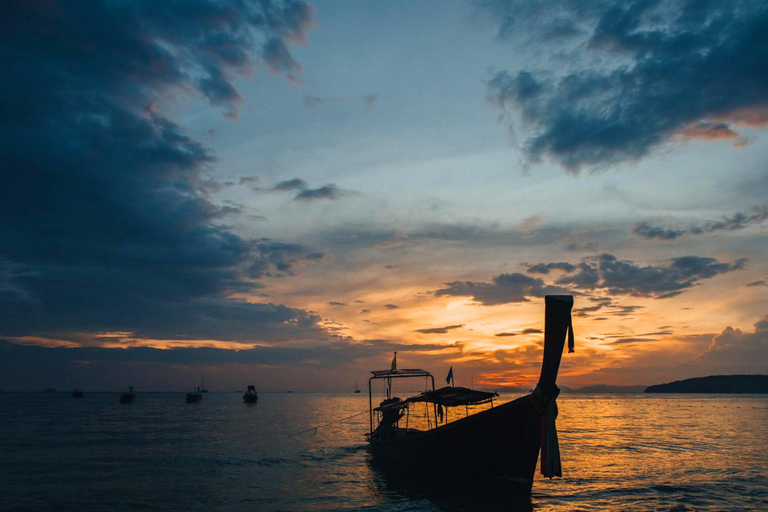 Krabi: Premium 7 Islands Sunset Tour w/ Plankton Swim & BBQ Traditional Longtail Boat Experience