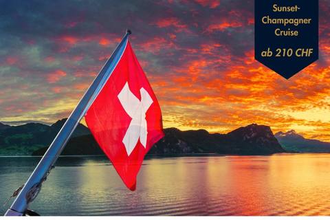 Luxusyacht Sunset Champagner Cruise Vierwaldstättersee