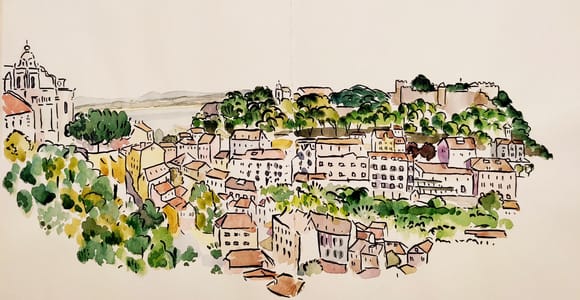 Lisbon: Urban Sketching Experience with a Local Artist
