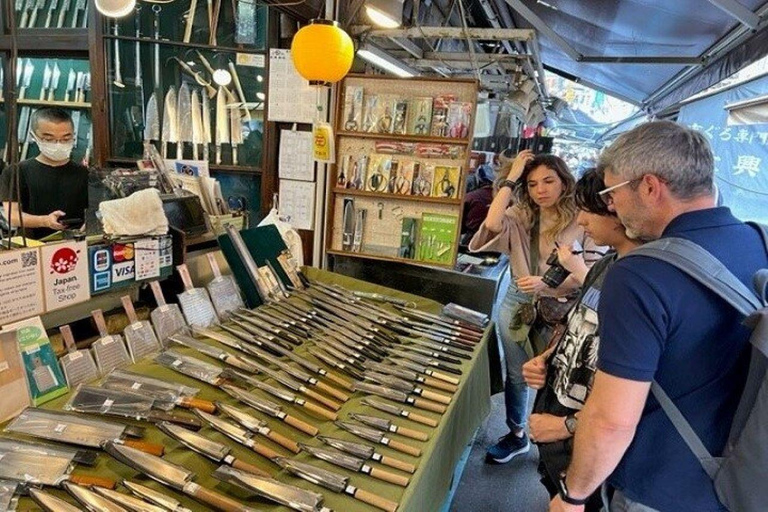 Tsukiji and Asakusa Kappabashi Knife Shop Tour with Guide