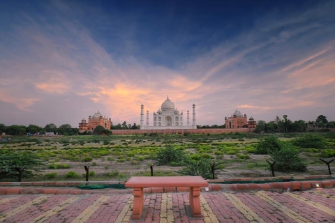 Delhi: 1 Day Delhi City & 1 Day Taj Mahal City Tour by Car Tour with Private Car with Driver, Guide Service Only