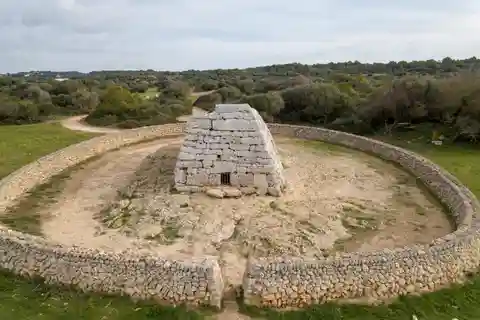 Minorque : Entrée du billet pour le monument funéraire de la Naveta des Tudons