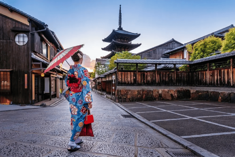 Kyoto 1-Tages-Tour: Kiyomizu-dera, Kinkakuji und Fushimi InariOsaka Nipponbashi Abholung 8:30