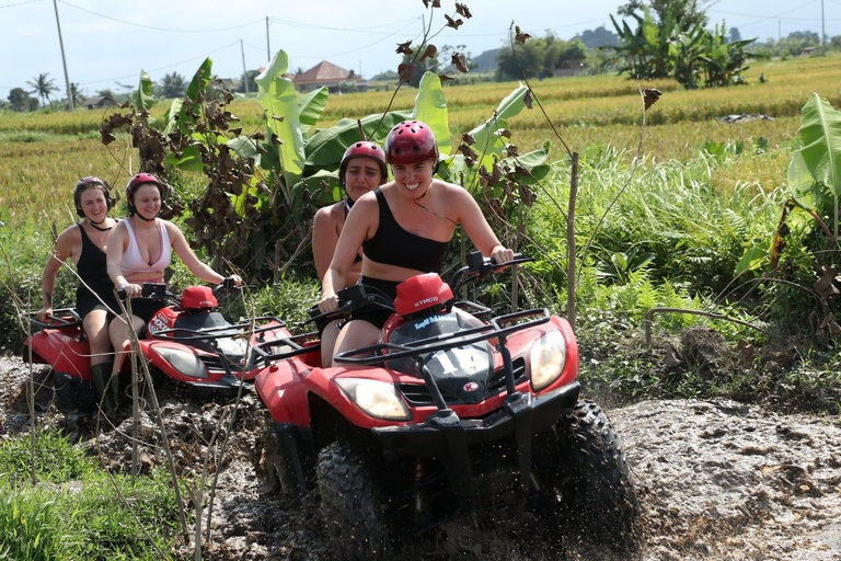 Ubud: Quad ATV Gorilla Cave, Legong Tunnel & Mud Adventure Single ATV - 50 Minutes (Meeting Point)