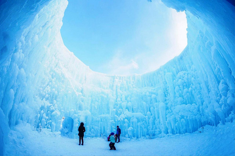 Sapporo: Lake Shikotsu Ice Festival, Snow Fun & Buddha Tour Shared Tour, Meet at Odori Station