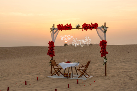 Dubai: Private Occasion Celebration with Dinner & Stargazing Marry Me Proposal with Desert Experiences & Transfers