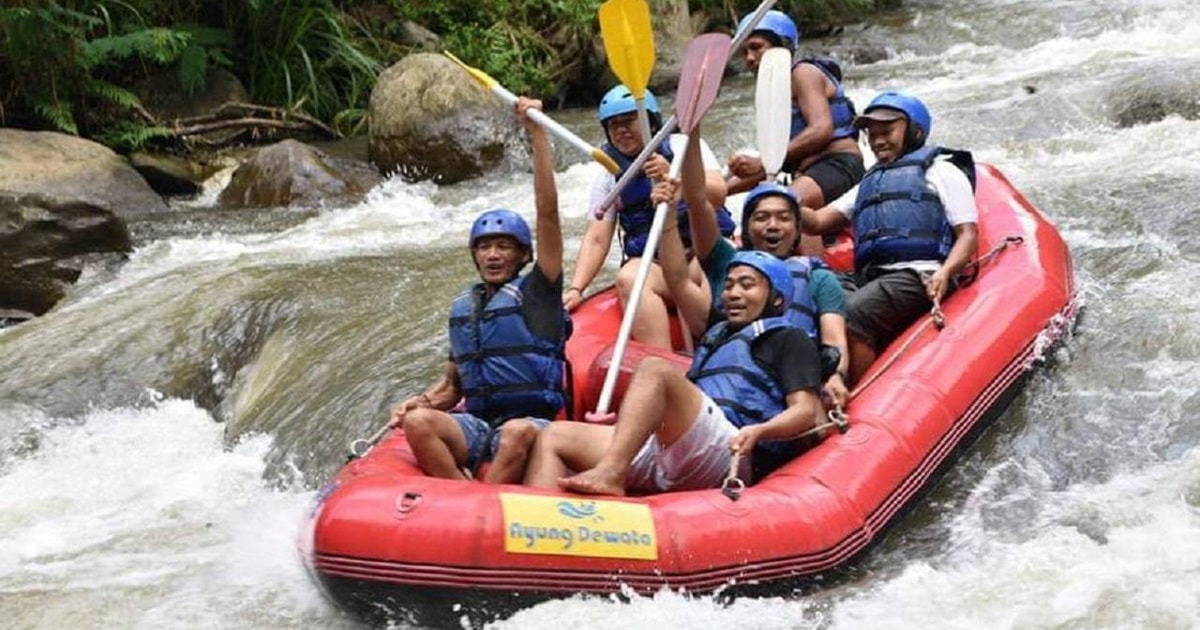 Tour Di Rafting Sul Fiume Ayung Di Bali E Vista Sul Vulcano Kintamani