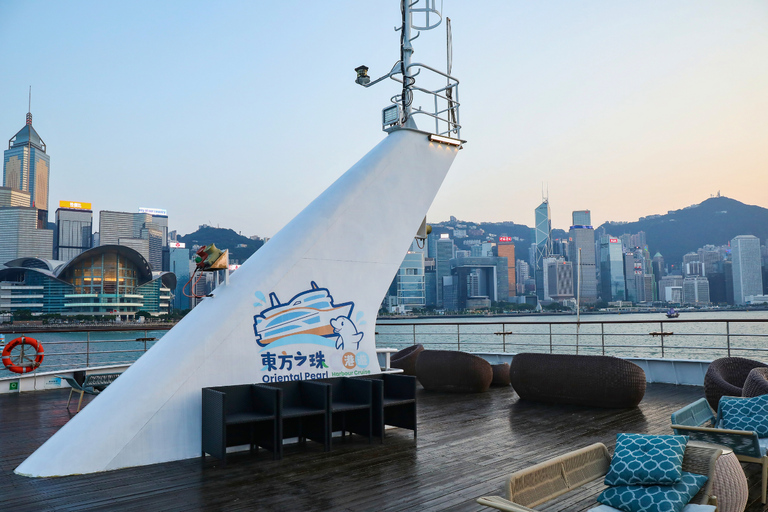 Hong Kong: Oriental Pearl Habour Cruise Luxury Sightseeing 60 Mins Twilight Cruise (Window Seat)
