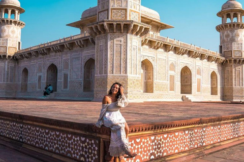 Delhi to Agra: Taj Mahal Private Day Tour with Transfers From Agra: Private City Tour with AC Car, Driver & Guide