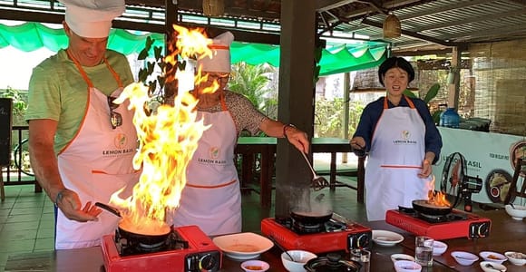 Hoi An: Cam Thanh Cooking Class & My Son Holyland, Boat Trip