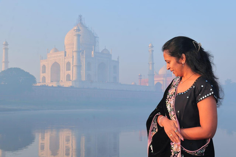 Agra: Taj Mahal Guided Tour with Instagram Photoshoot Tour with Private Car, Driver and Local Expert Tour Guide