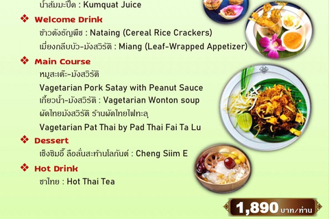 Bangkok : visite en bus à impériale avec repas Michelin et 20 sites emblématiquesMenu halal (déjeuner, dîner, soirée)