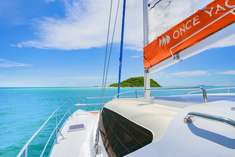 Pattaya: Private Sailing Catamaran Island Hopping Afternoon Round (2pm- 7pm)