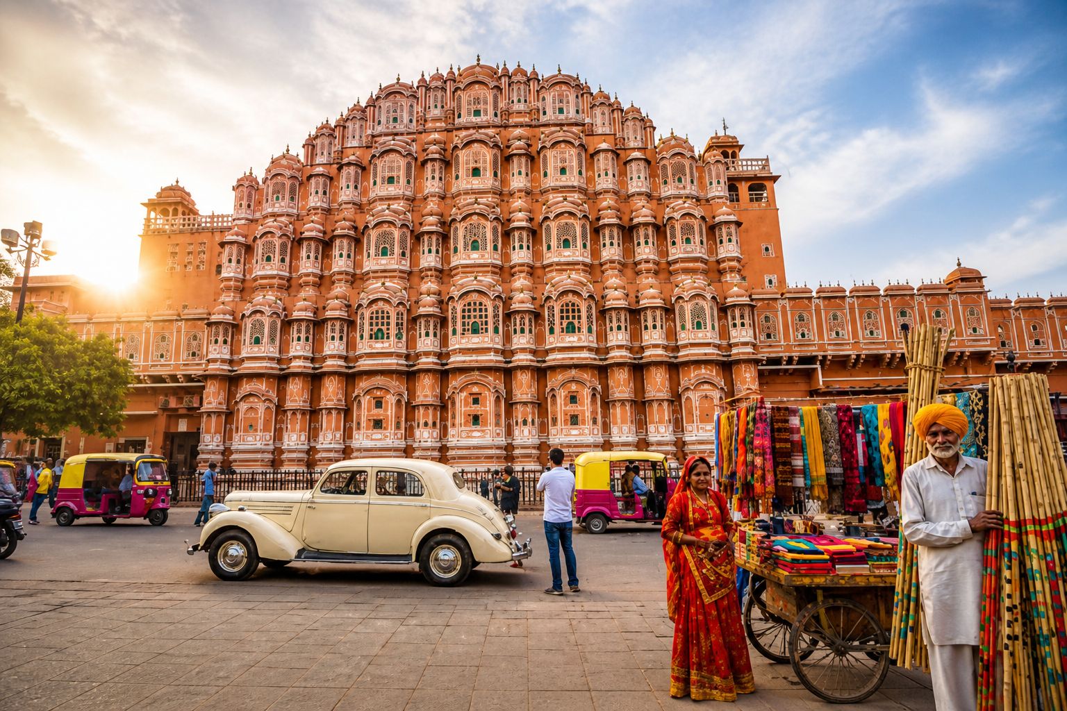 Jaipur: Halbtägige oder ganztägige Sightseeing-Tour mit Guide + Abholung