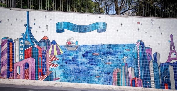Lisbon azulejos walking tour with tile painting workshop