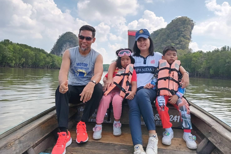 Krabi halvdagsutflykt ekotur Mangrove båttur &amp; Khanap Nam Cave