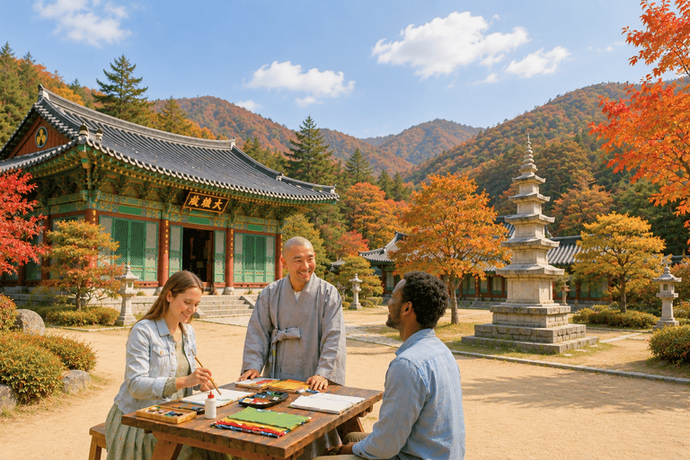 From Seoul: Buddhist Temple Experience & Nami Island Tour Group tour from Hotel the Designers Dongdaemun