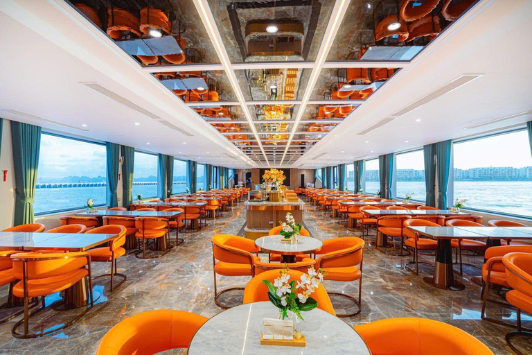 Leona 5 stars cruise explores Ha Long Bay extremely safely Leona 5 stars cruise explores Ha Long Bay:Pick up from Hanoi