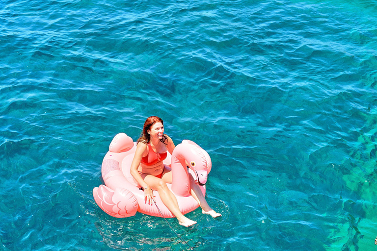 Rhodes Ultimate Catamaran Trip to Anthony Quinn & Water Toys Rhodes: Luxury Catamaran Cruise to Anthony Quinn