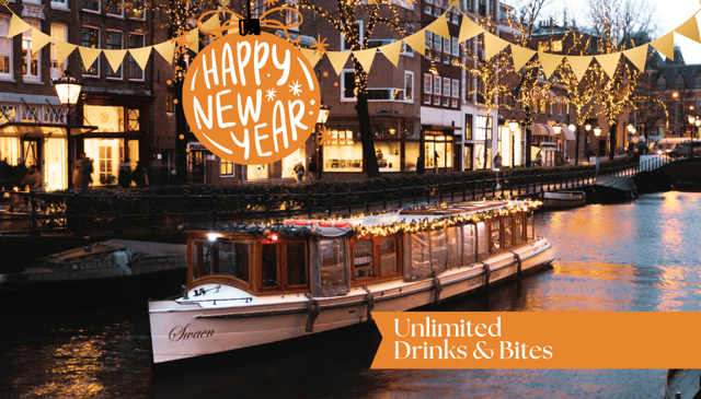 Amsterdam: Covered Christmas Cruise Unlimited Drinks Option