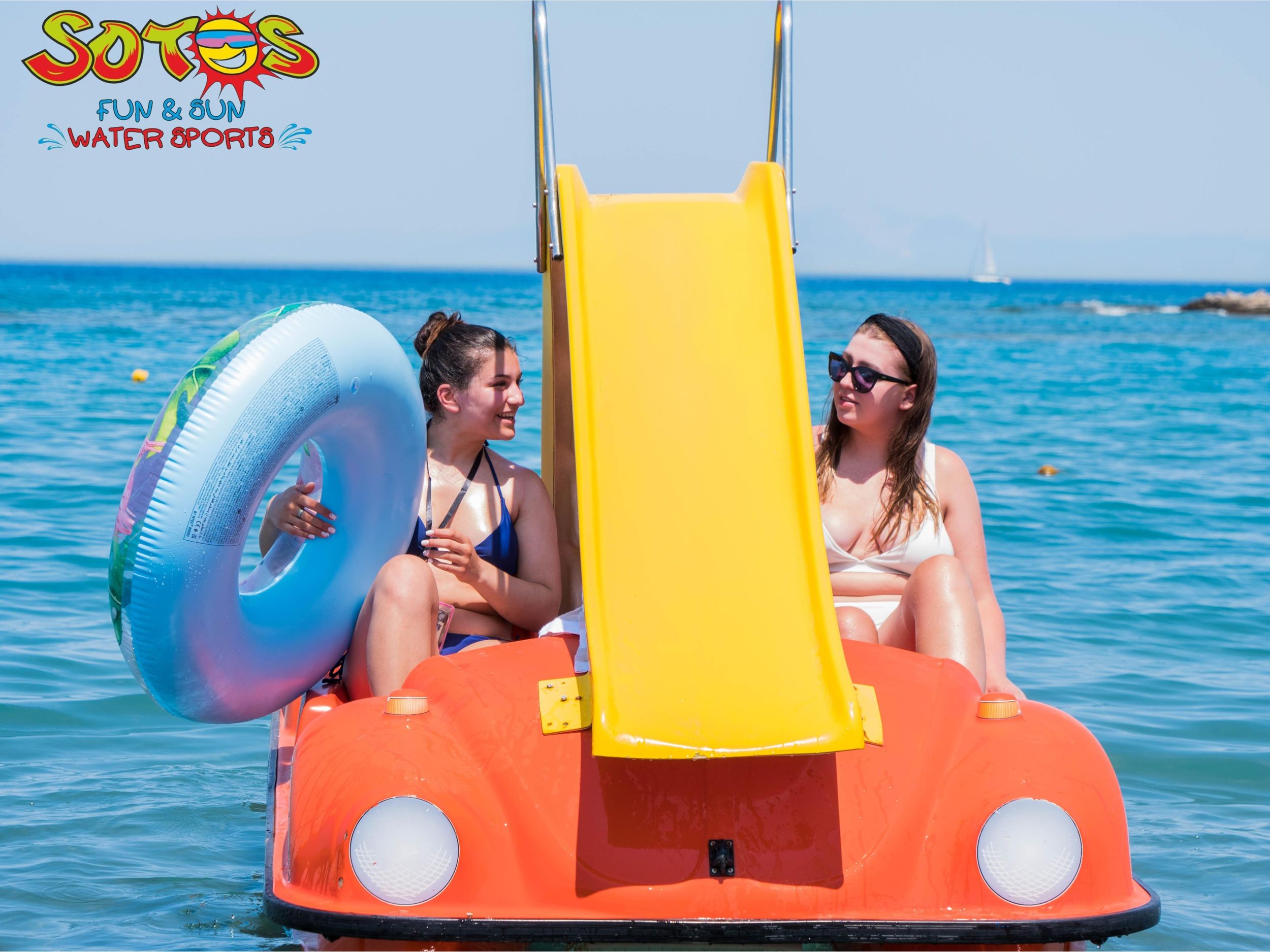 Wasserfahrrad in Faliraki für eine Stunde
