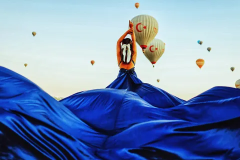 Photos de la Cappadoce en montgolfière