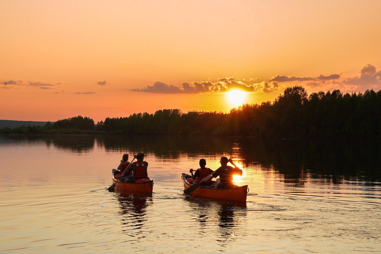 Rovaniemi: Canoe Trip under the Midnight Sun