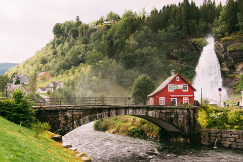 Tåg- och bussresa till Oslo: Tåg- och busstur till Bergen via Hardangervidda/Fjorden