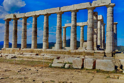 Cape Sounio: Private Sunset Tour to Temple of Poseidon