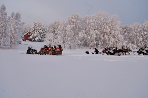 IJsvissen met sneeuwscootersSolo rijden