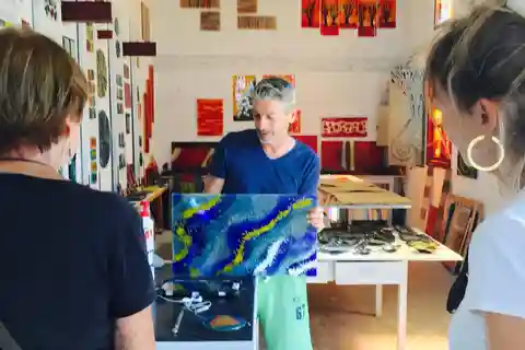 Naxos : Atelier de fusion de verre à Galanado