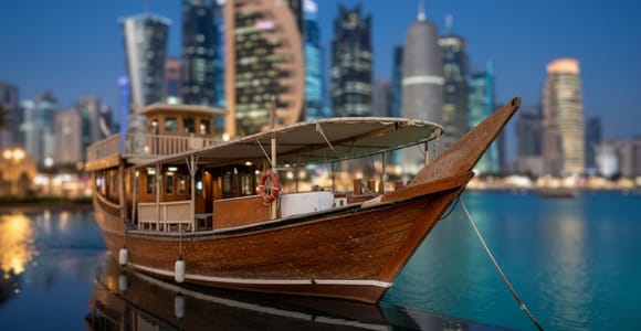 Doha: Qatari Dhow Cruise Dinner with Drinks and Transfers
