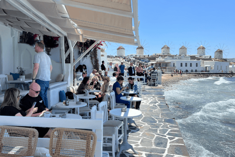 Upptäck Mykonos till fots med matupplevelseUpptäck Mykonos mat till fots